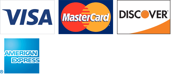 Visa, MasterCard, Discover, and AmEx