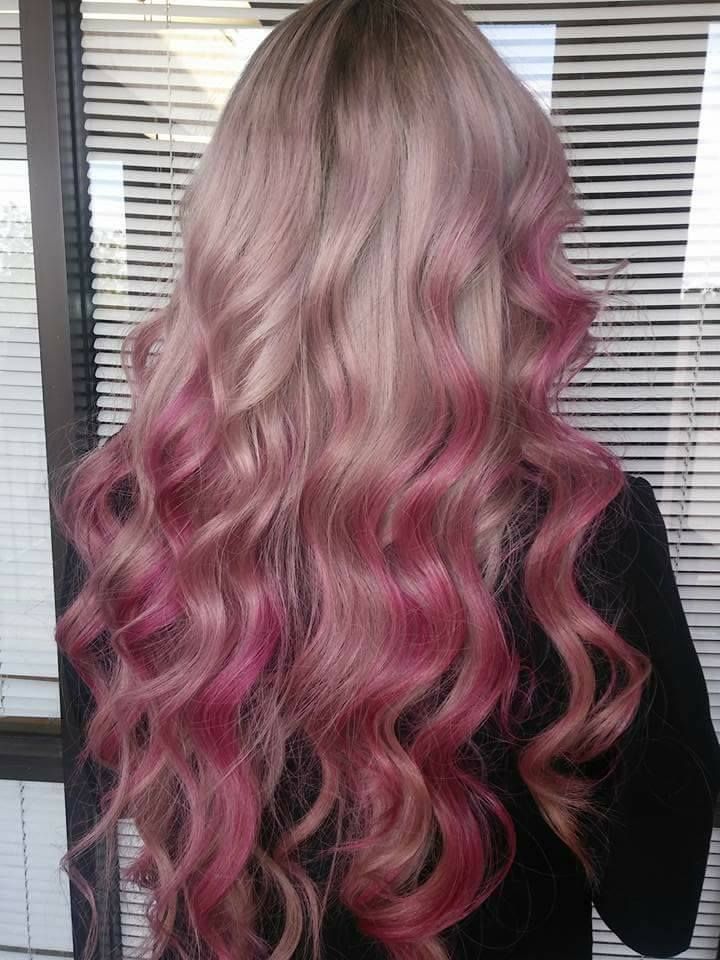 Hair style and color