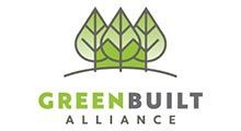 GreenBuilt Alliance logo: three green leaves atop the words
