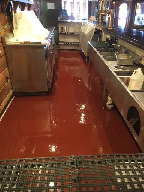 Epoxy Coated restaurant Floor