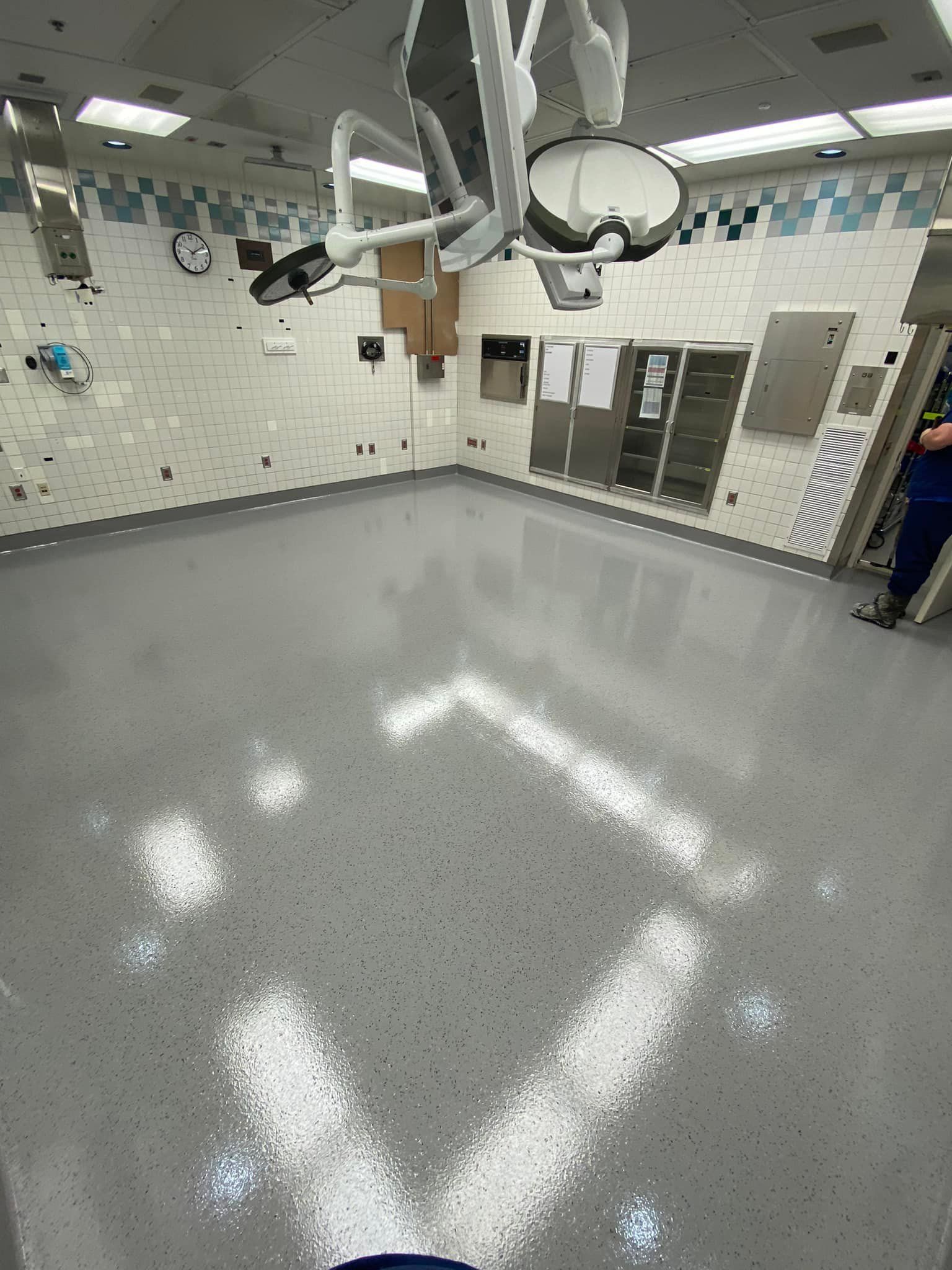 Epoxy coated floor