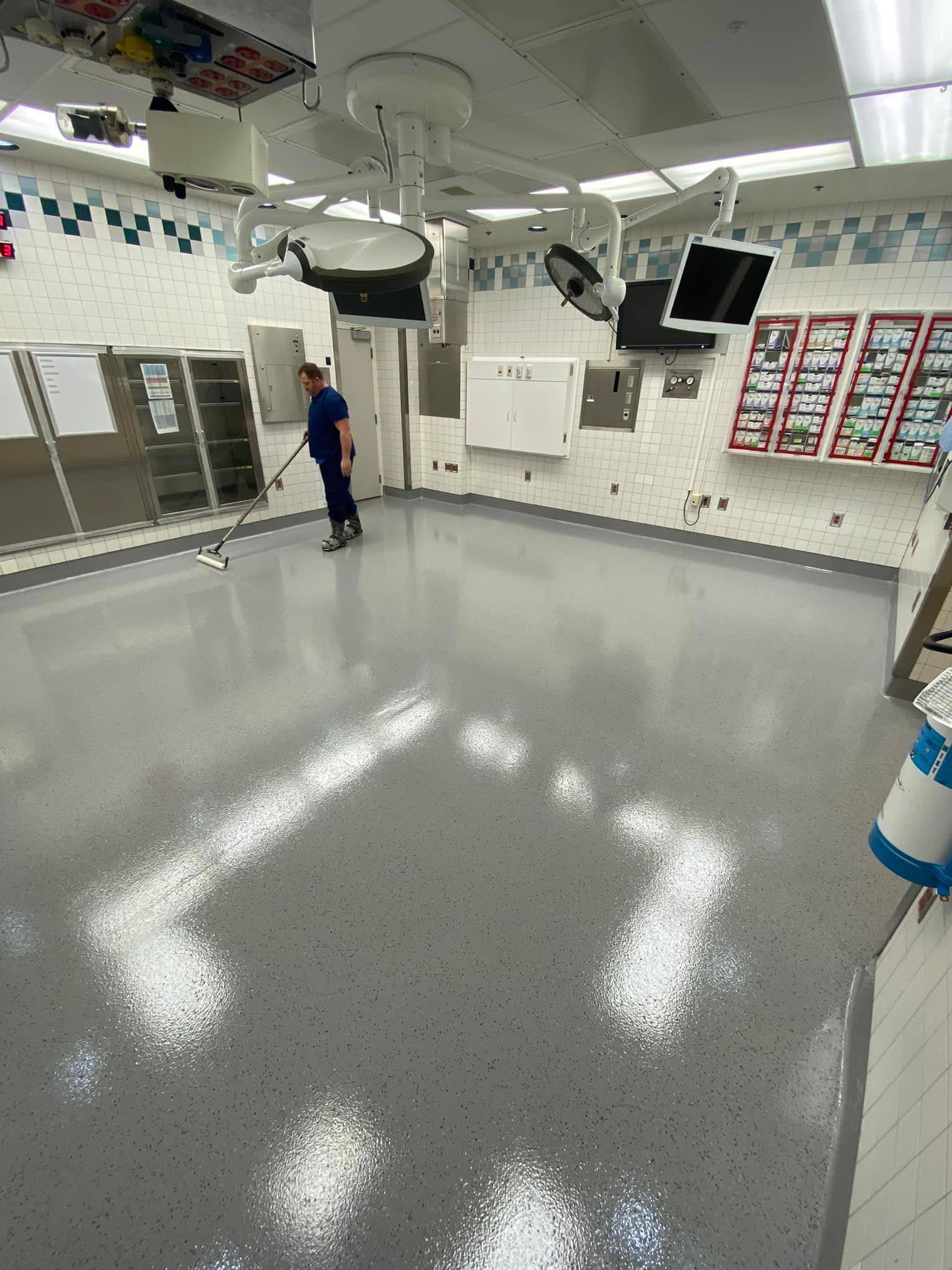 Epoxy coated floor