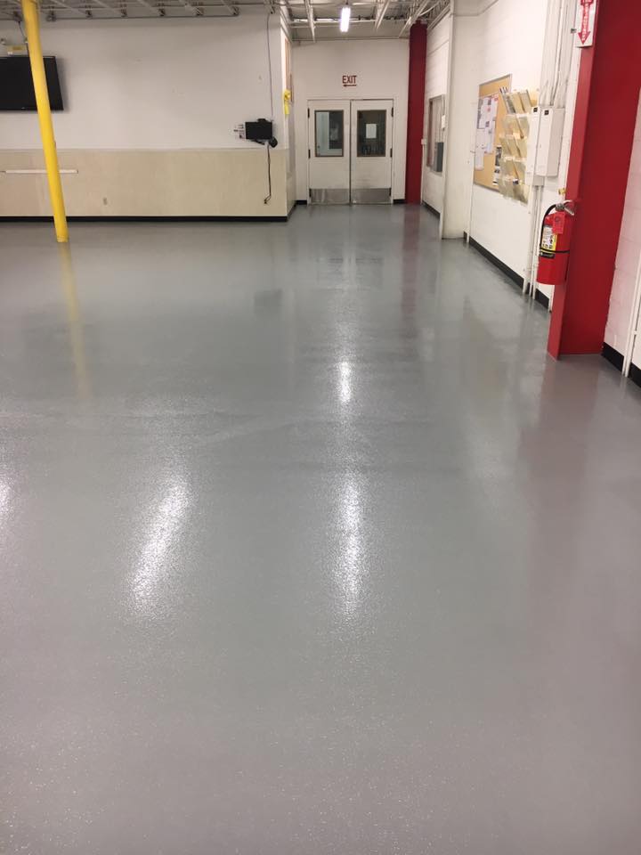 Epoxy coated floor