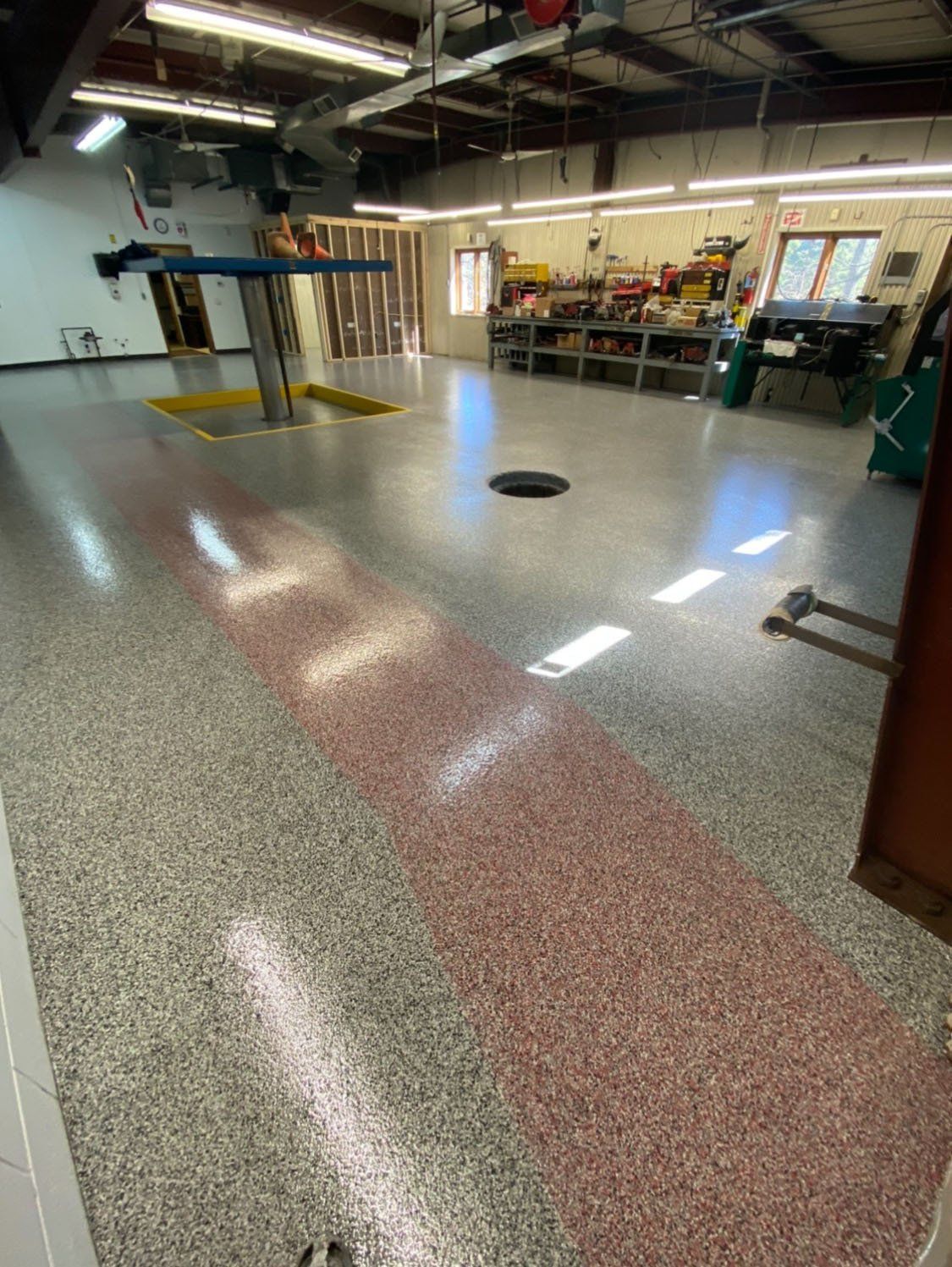 Epoxy coated floor