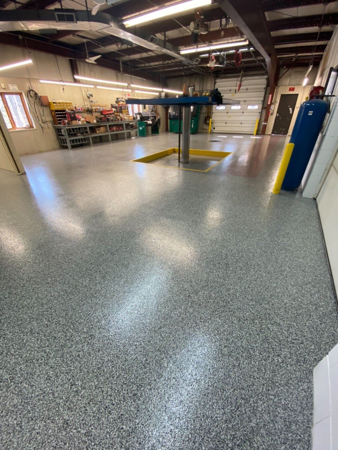 Epoxy coated floor