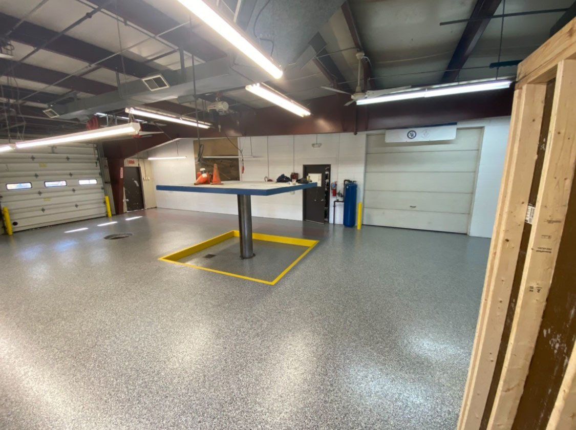 Epoxy coated floor