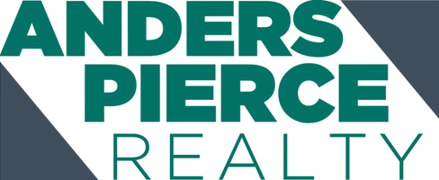 Anders Pierce Realty logo in teal and gray with a diagonal gray accent