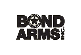 A black and white logo for bond arms inc.