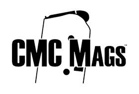 A black and white logo for cmc mags