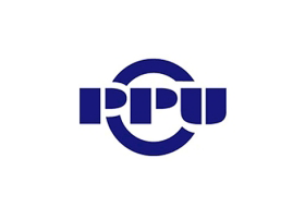 A blue pipd logo on a white background