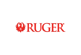 The ruger logo is red on a white background.