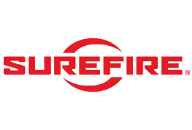 The surefire logo is red and white on a white background.