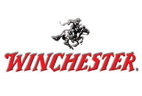 A winchester logo with a man riding a horse