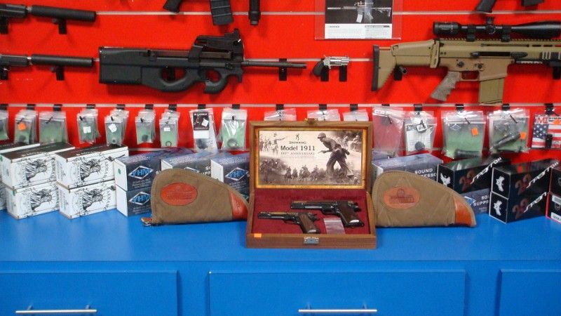 Wall of guns