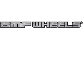 The bmf wheels logo is on a white background.