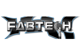 A logo for fabtech is shown on a white background