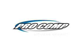 A pro comp logo on a white background