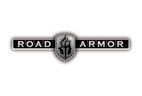 The road armor logo is on a white background.