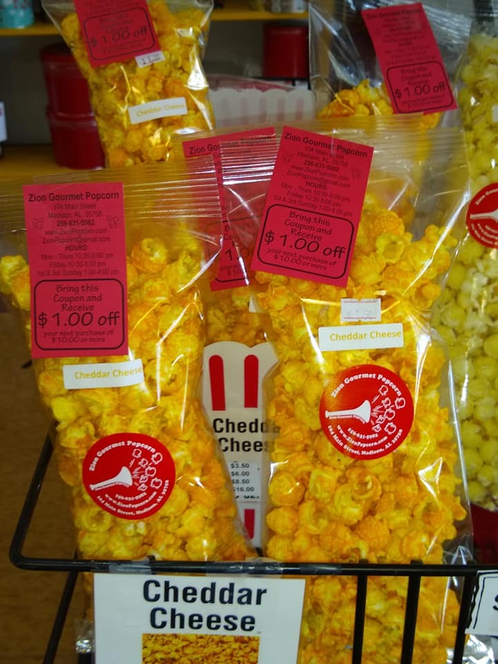 Zion Gourmet Popcorn Popcorn Store Madison, AL