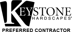 Keystone Hardscapes logo with Preferred Contractor text.
