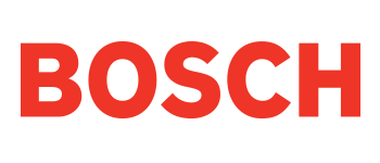 The bosch logo is red and white on a white background.