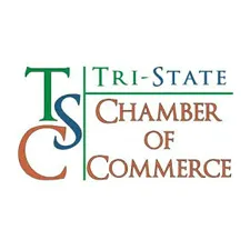 Tri-State Chamber of Commerce logo in green and brown text with large stylized “TS” letters