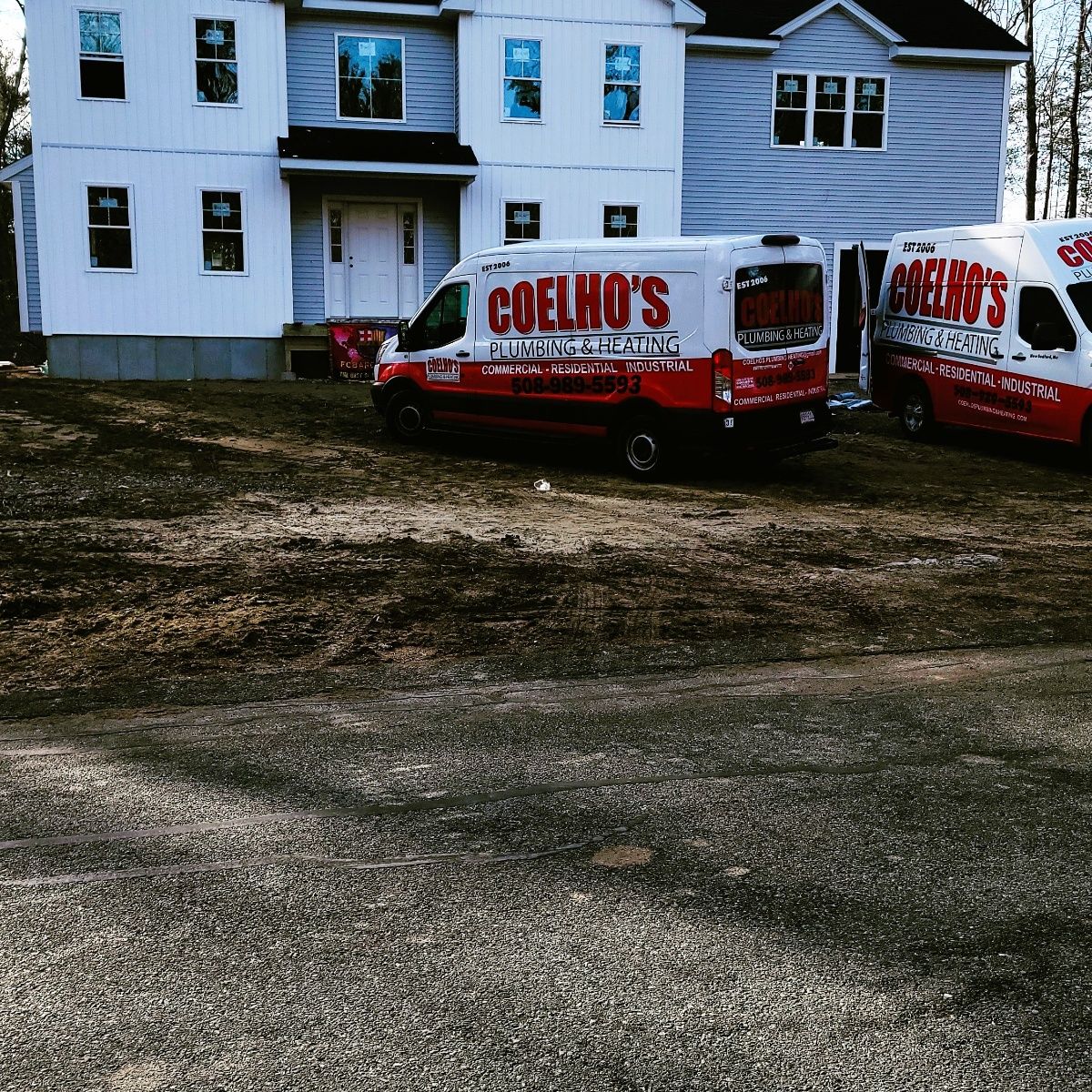 Coelho's Plumbing & Heating van on service