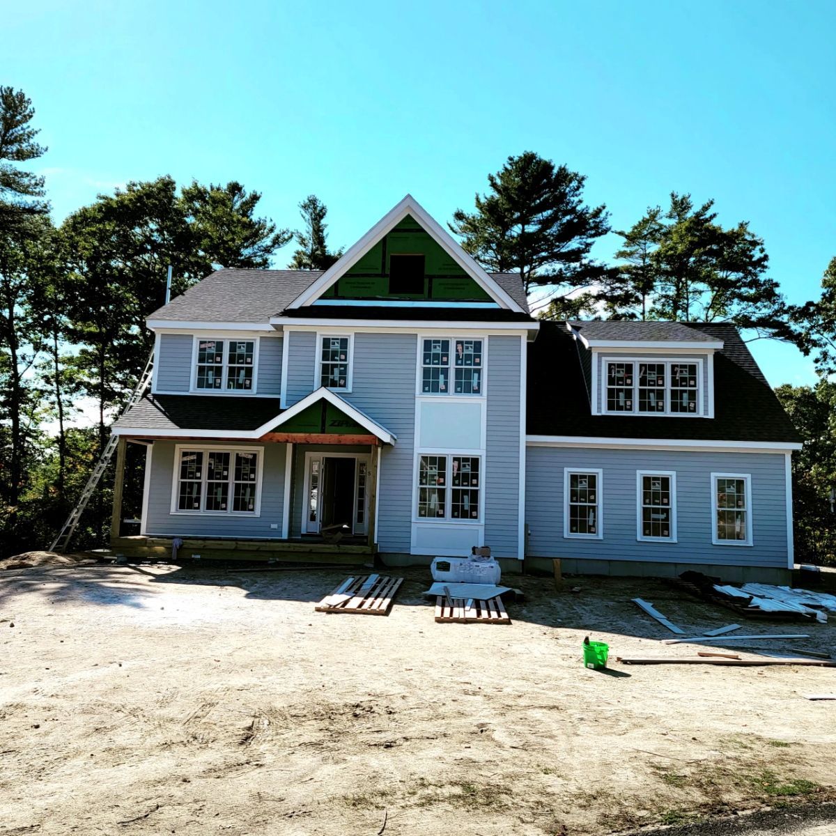 HVAC installation on residential property