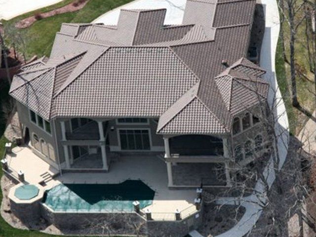 Top view of the roof