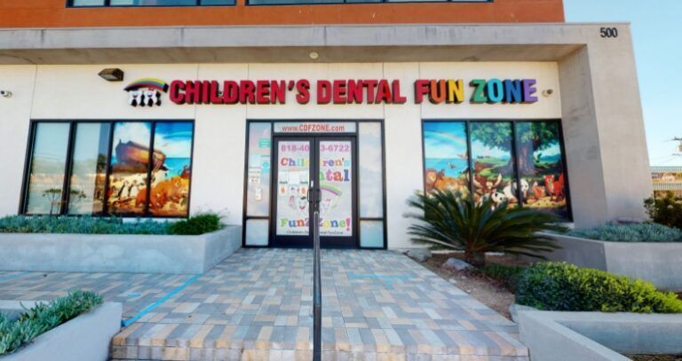 The children 's dental fun zone is a dental office for children.