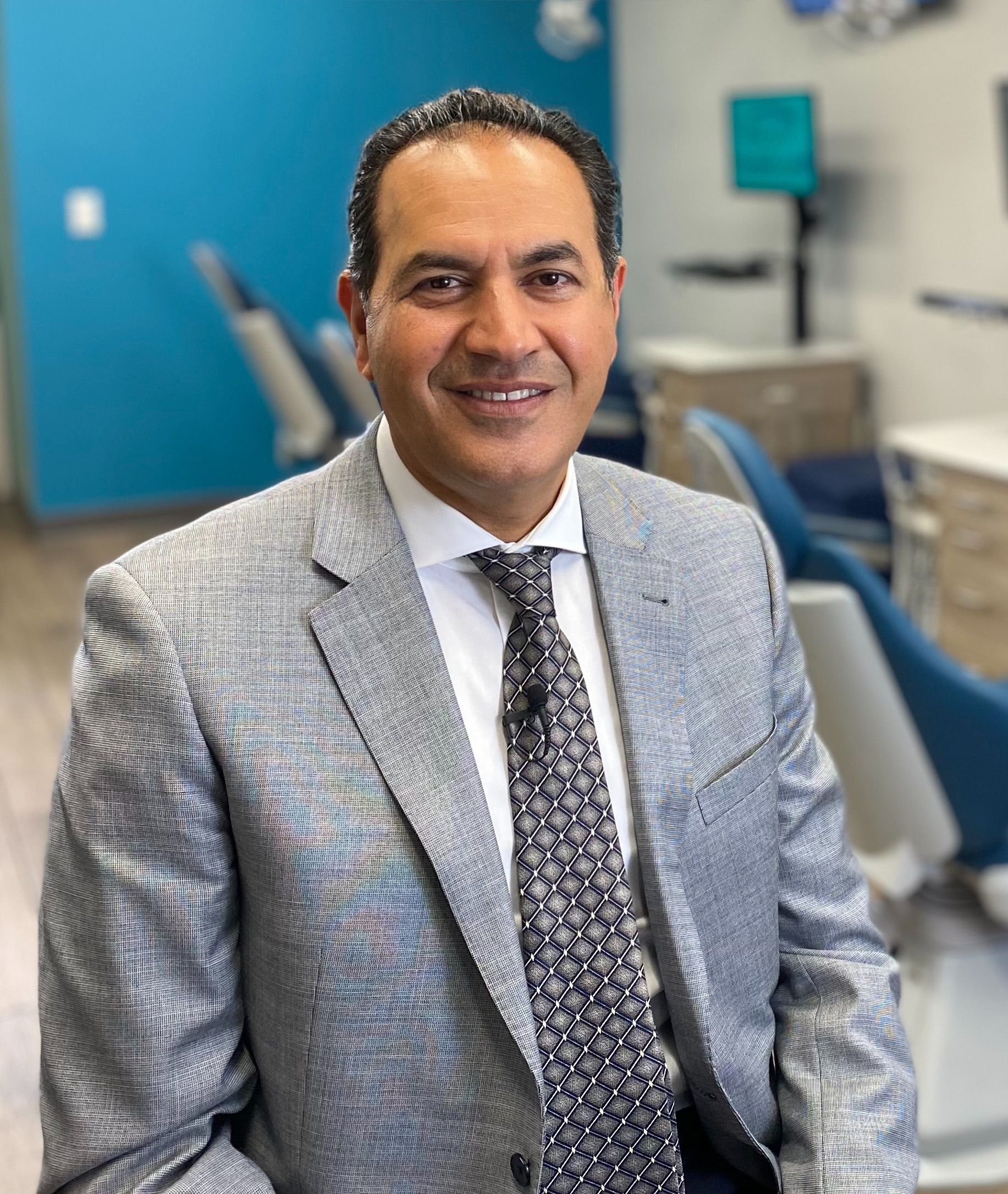 Man in a suit jacket and tie