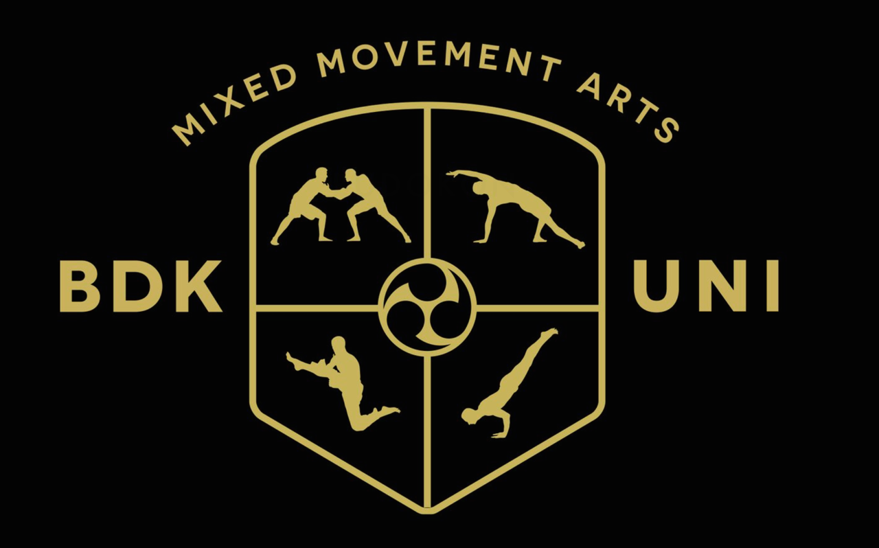 A logo for mixed movement arts bdk uni