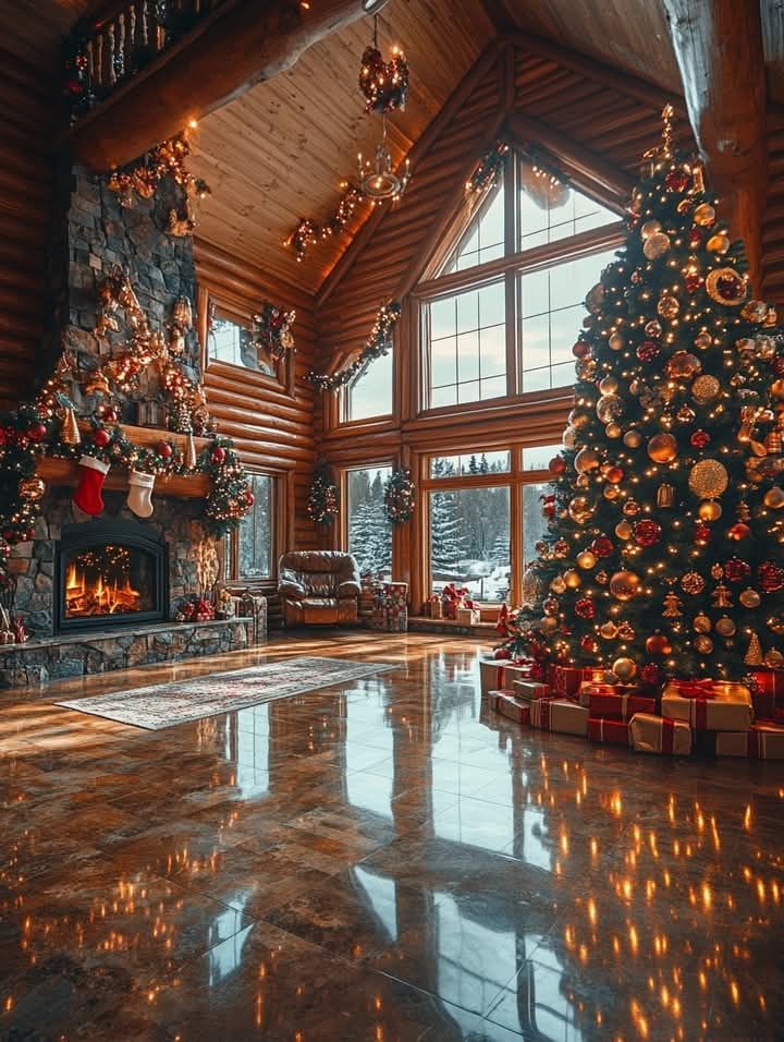 foyer with custom epoxy flooring