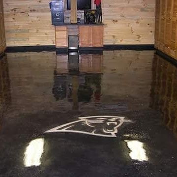 black epoxy flooring image