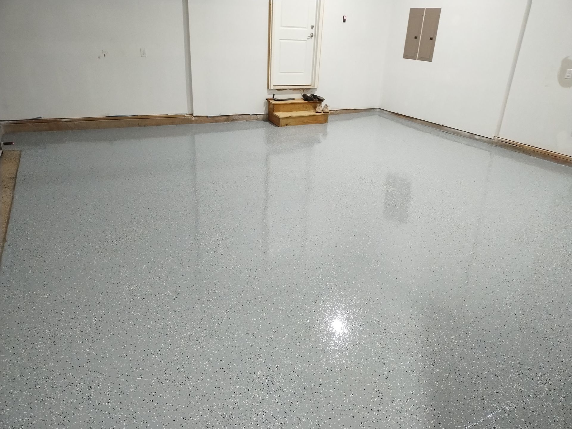 grey epoxy flooring