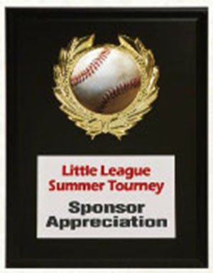 baseball plaque
