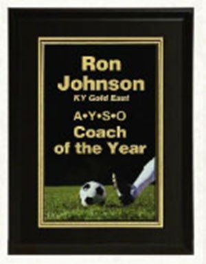 soccer plaque