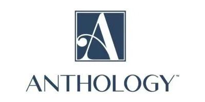 Anthology logo with stylized white “A” on a dark blue square above the word “ANTHOLOGY”.