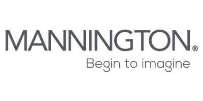Mannington logo with the tagline “Begin to imagine” in gray text on a white background.