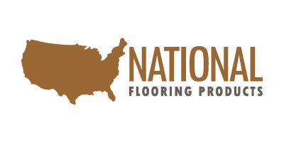 National Flooring Products logo with a brown U.S. map and tan text.