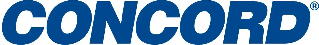 Blue CONCORD logo text on a white background