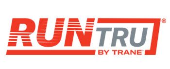 RUNTRU by Trane logo in red and gray text