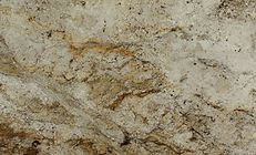 Beige and brown granite countertop with swirling patterns.