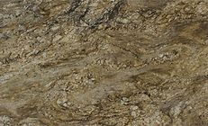 Brown and tan granite countertop with swirling patterns and varying textures.