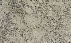 Light-colored granite countertop with a speckled pattern of gray and black minerals.