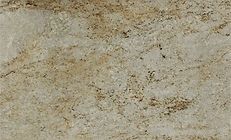 Beige and brown granite countertop with natural veining and flecks.