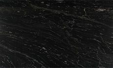 Black marble with light gray veining.