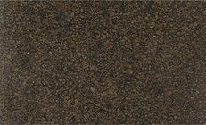Brown granite countertop with speckled pattern.