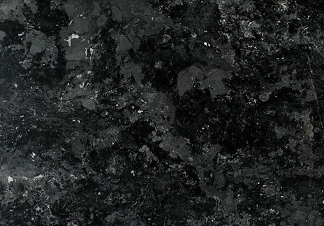 Dark granite countertop with black and gray mottled patterns.