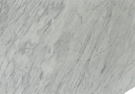 White marble slab with gray veining.